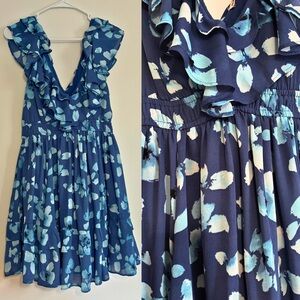 Abercrombie & Fitch Blue Floral Dress